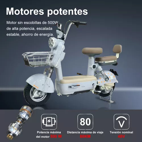 Moto Eléctrica Bicicleta Eléctrica Para Adultos 35km/h 500w