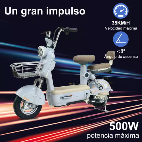 Moto Eléctrica Bicicleta Eléctrica Para Adultos 35km/h 500w