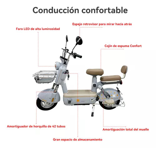 Moto Eléctrica Bicicleta Eléctrica Para Adultos 35km/h 500w